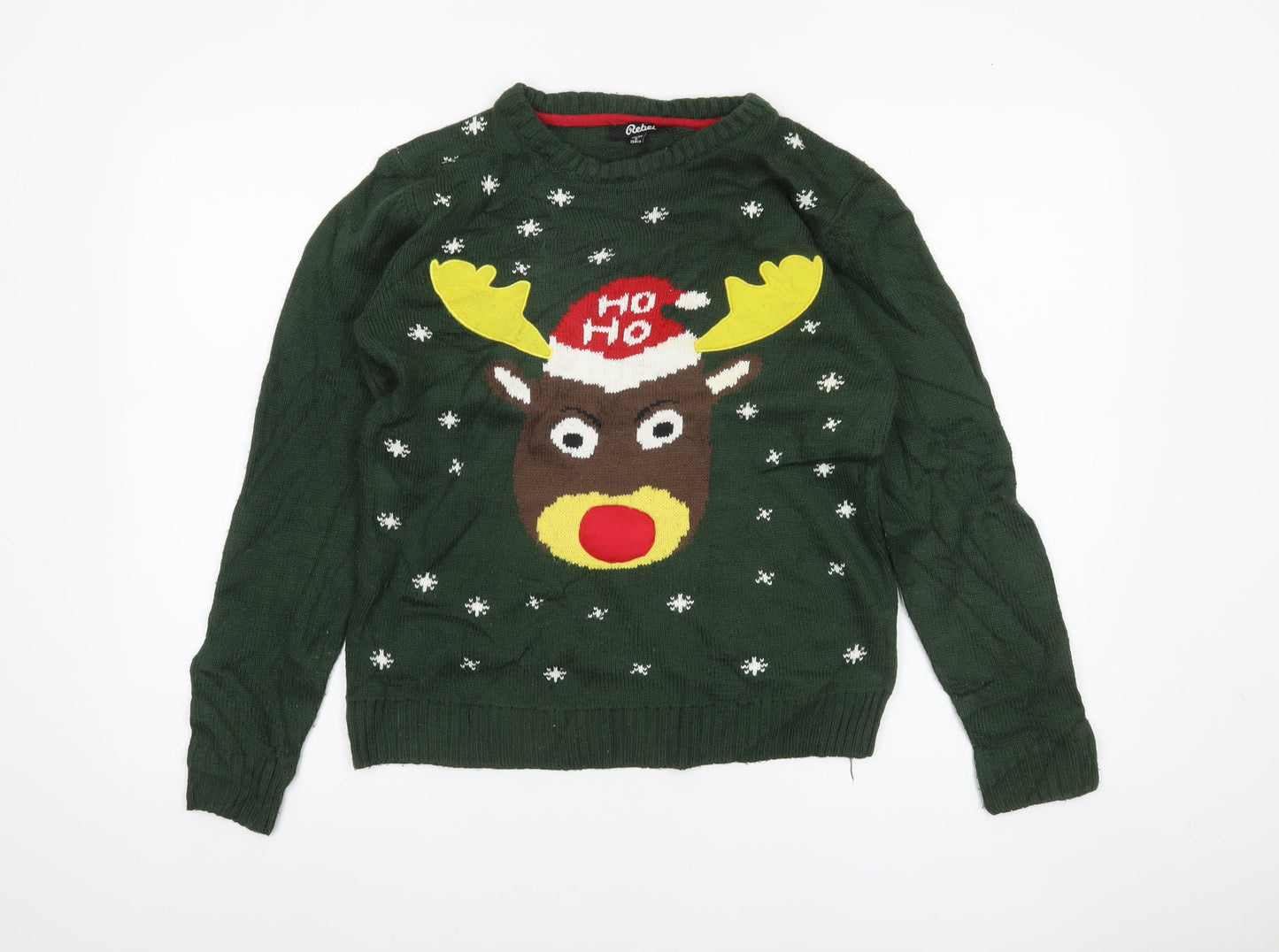 Boys UK Size 158 Rebel Green Pullover Jumper