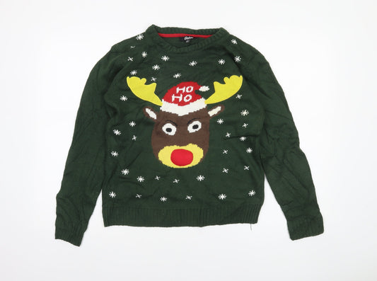 Boys UK Size 158 Rebel Green Pullover Jumper