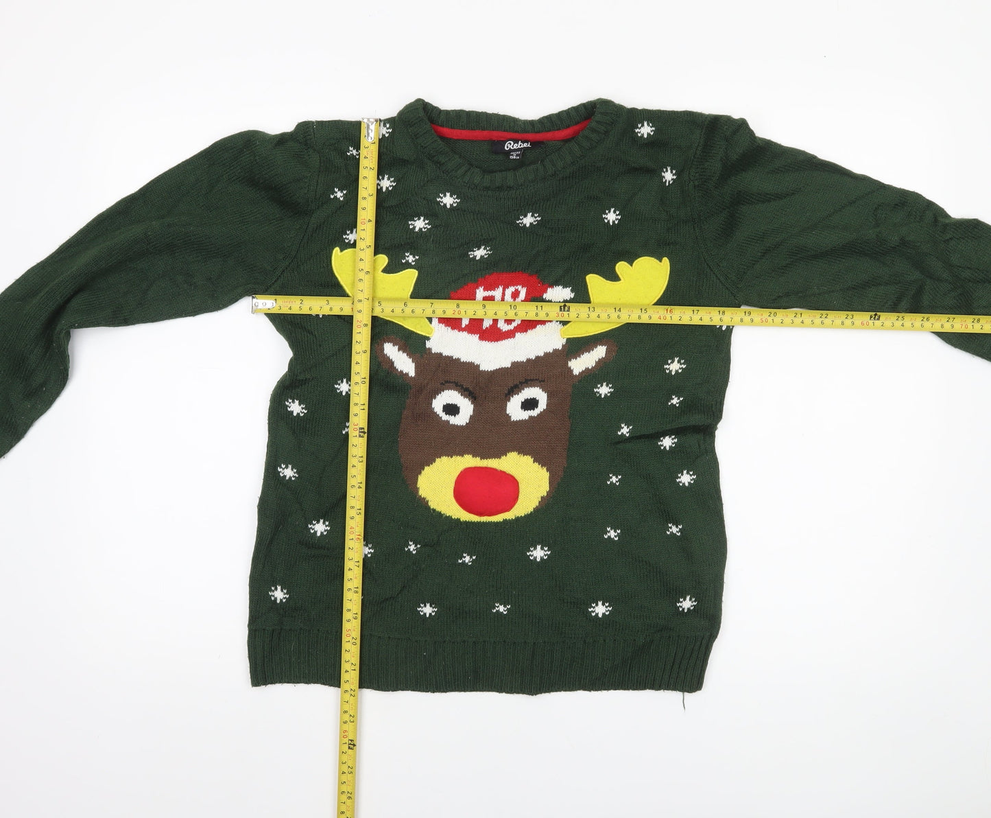 Boys UK Size 158 Rebel Green Pullover Jumper