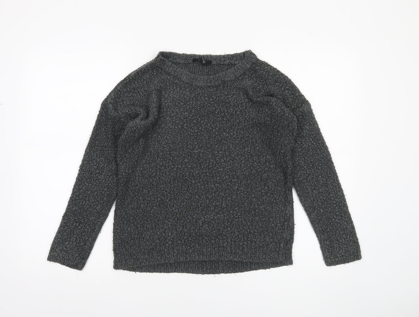 Forever 21 Women’s Grey Chunky Knit Crew Neck Jumper Size S