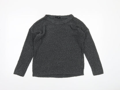 Forever 21 Women’s Grey Chunky Knit Crew Neck Jumper Size S