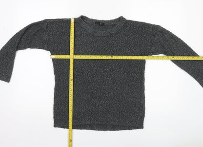 Forever 21 Women’s Grey Chunky Knit Crew Neck Jumper Size S