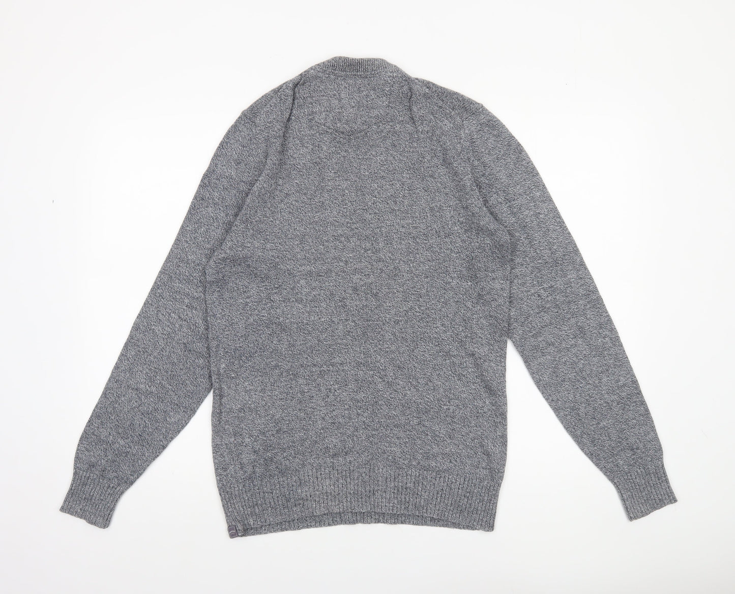 FatFace Men’s Grey Cotton Cashmere Crew Neck Pullover Jumper S