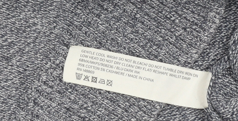 FatFace Men’s Grey Cotton Cashmere Crew Neck Pullover Jumper S