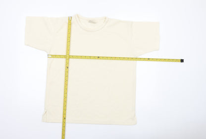 Womens UK Size S Classic Collection Ivory Basic T-Shirt