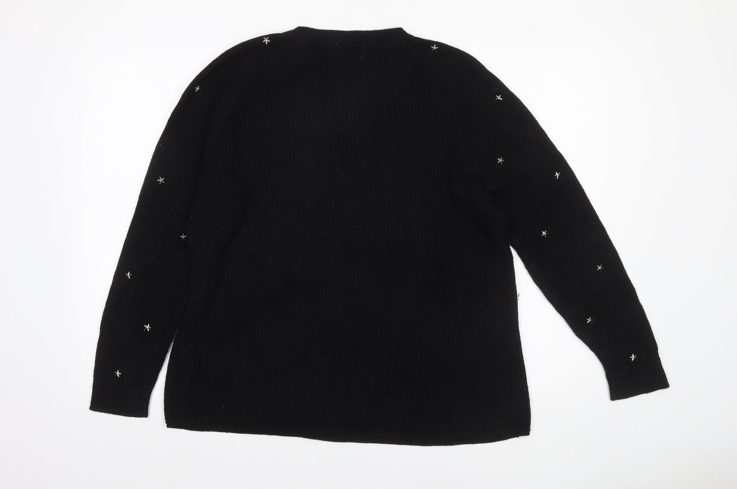 Womens UK Size L Papaya Black Pullover Jumper