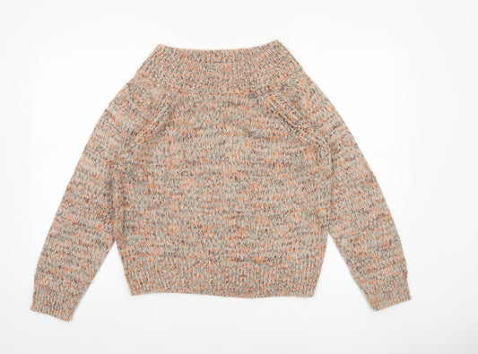 Tu Women’s Beige Chunky-Knit Pullover Jumper Size 12