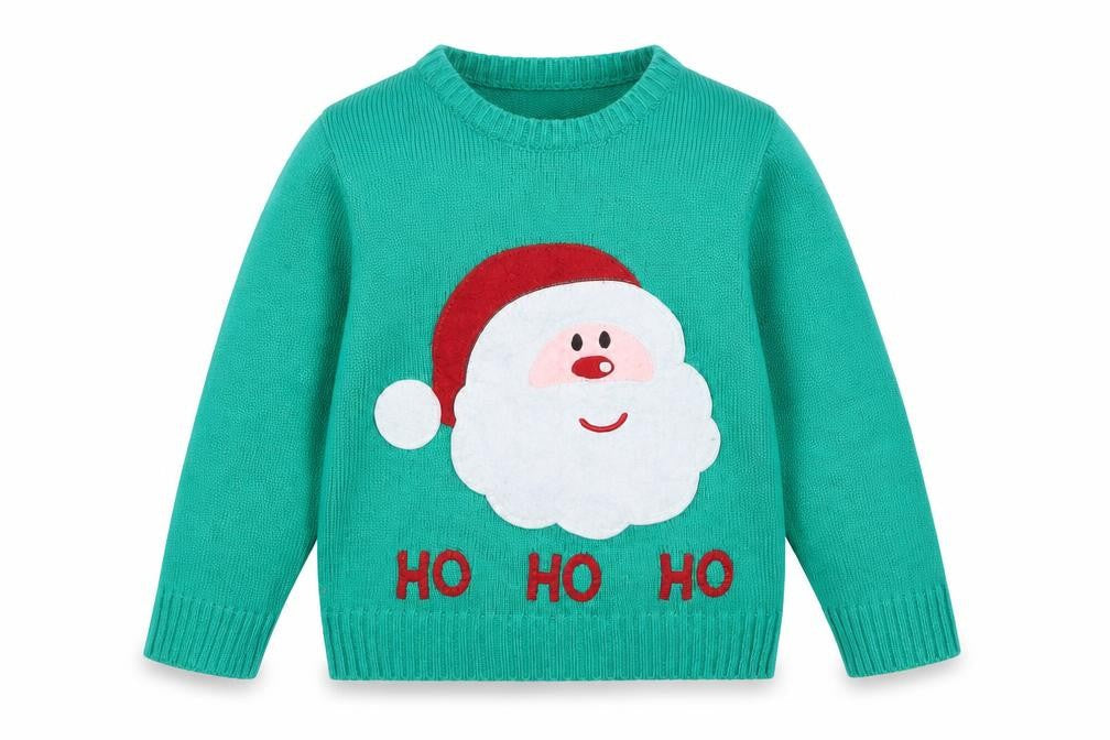 Boys UK Size 6-7 Years Alfie & Rose Green Pullover Jumper