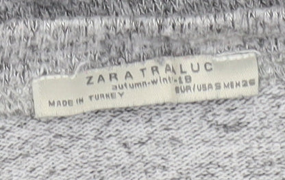 Womens UK Size M Zara Grey Pullover Jumper