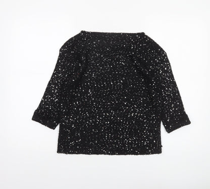 Womens UK Size 12 Lipsy Black Pullover Jumper