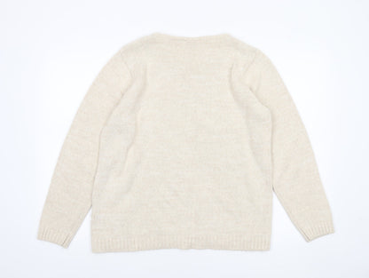 Womens UK Size M Damart Beige Pullover Jumper
