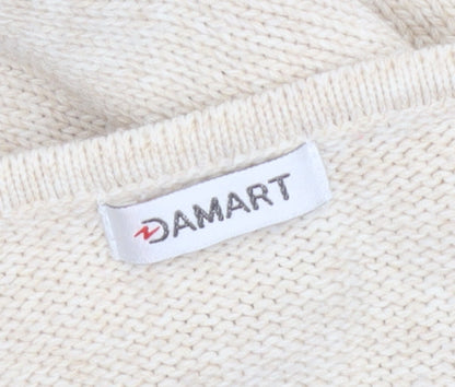 Womens UK Size M Damart Beige Pullover Jumper