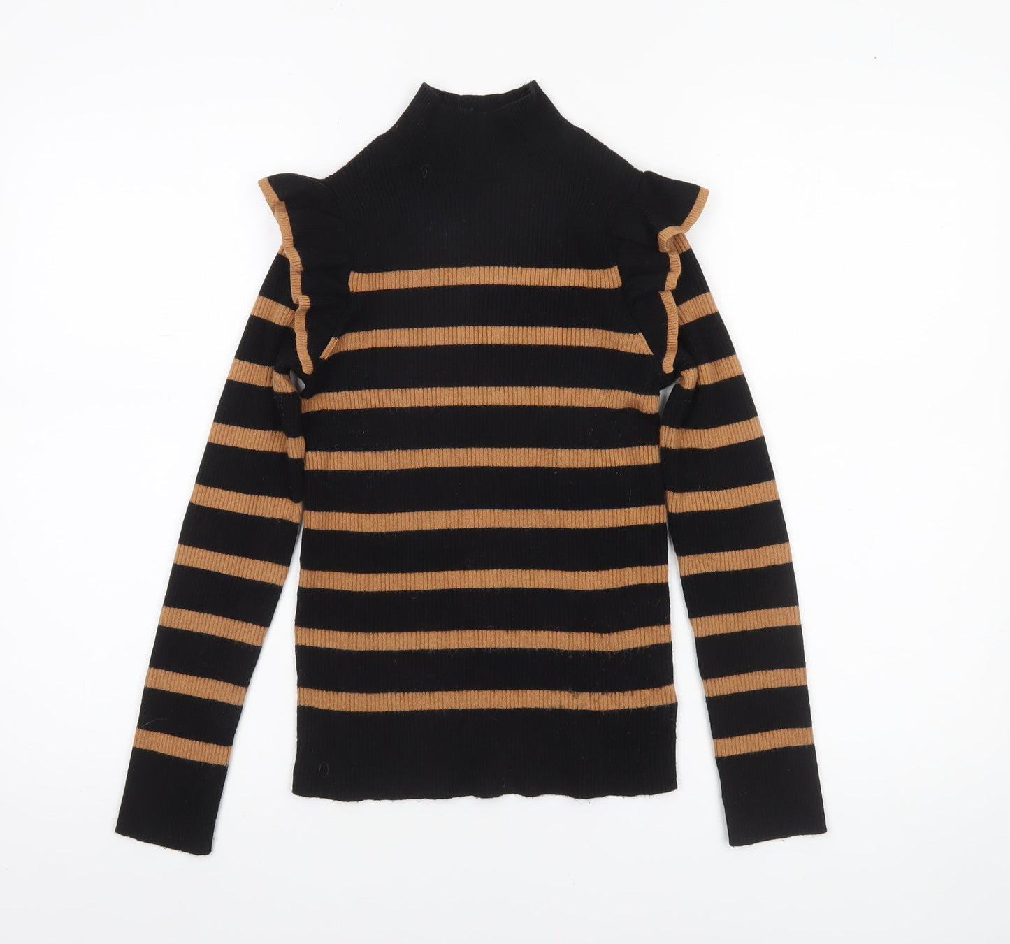 Womens UK Size 8 F&F Black Pullover Jumper