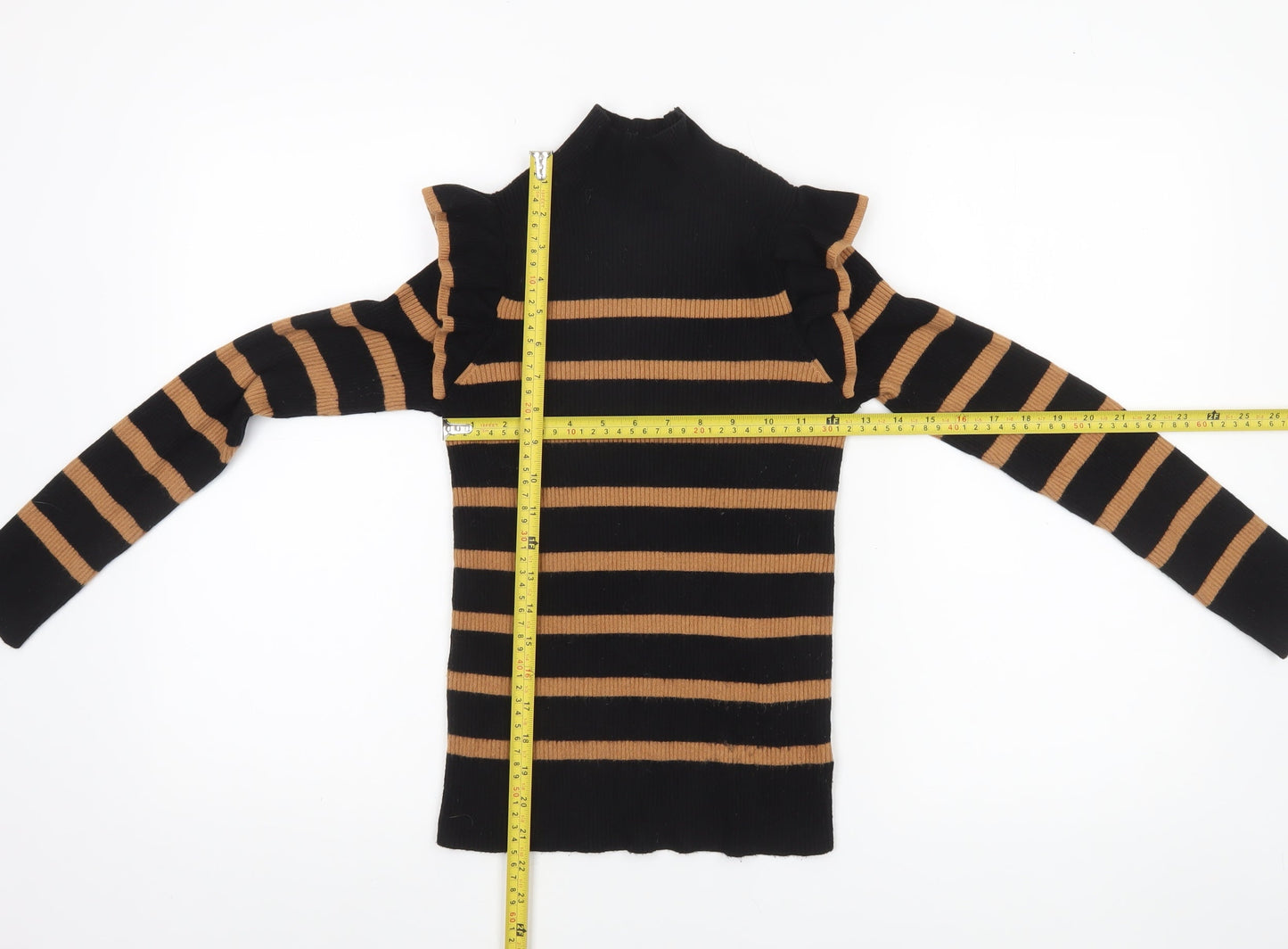 Womens UK Size 8 F&F Black Pullover Jumper