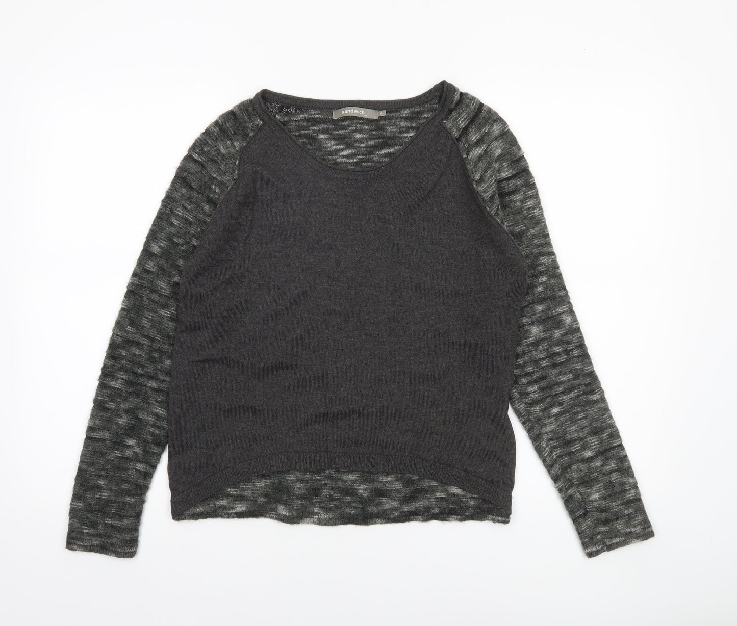 Womens UK Size M Sandwich Grey Pullover Jumper