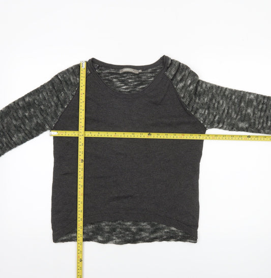 Womens UK Size M Sandwich Grey Pullover Jumper