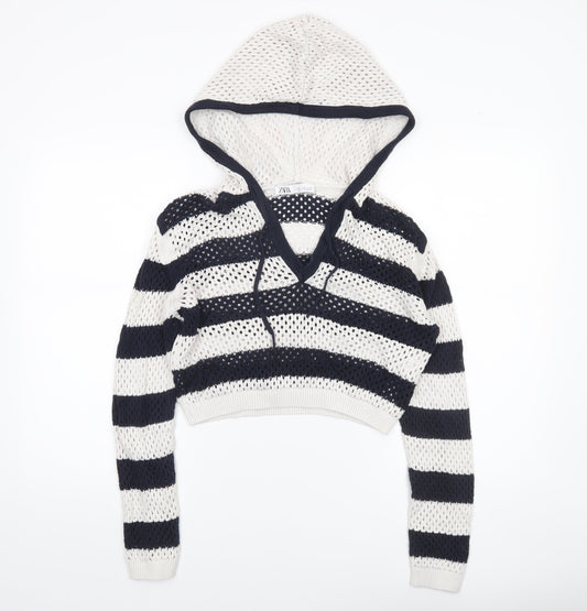 Womens UK Size 12 Zara Multicoloured Pullover Jumper