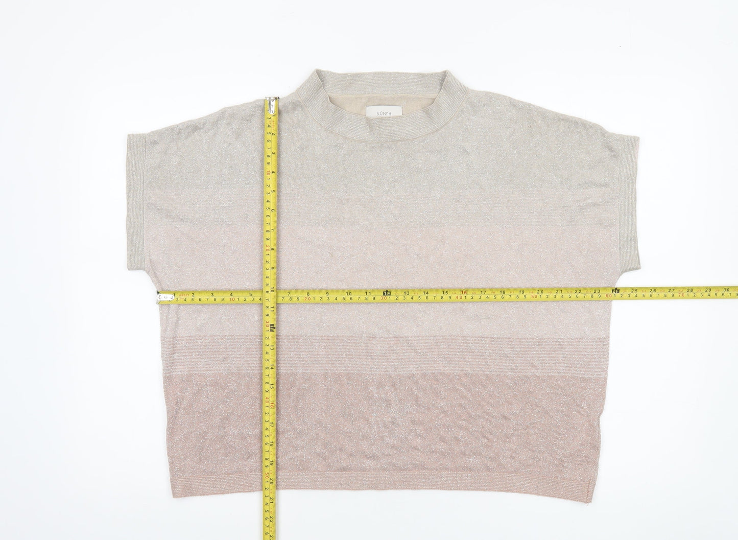 Womens UK Size M Nümph Beige Pullover Jumper
