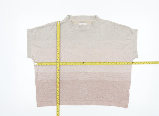 Womens UK Size M Nümph Beige Pullover Jumper