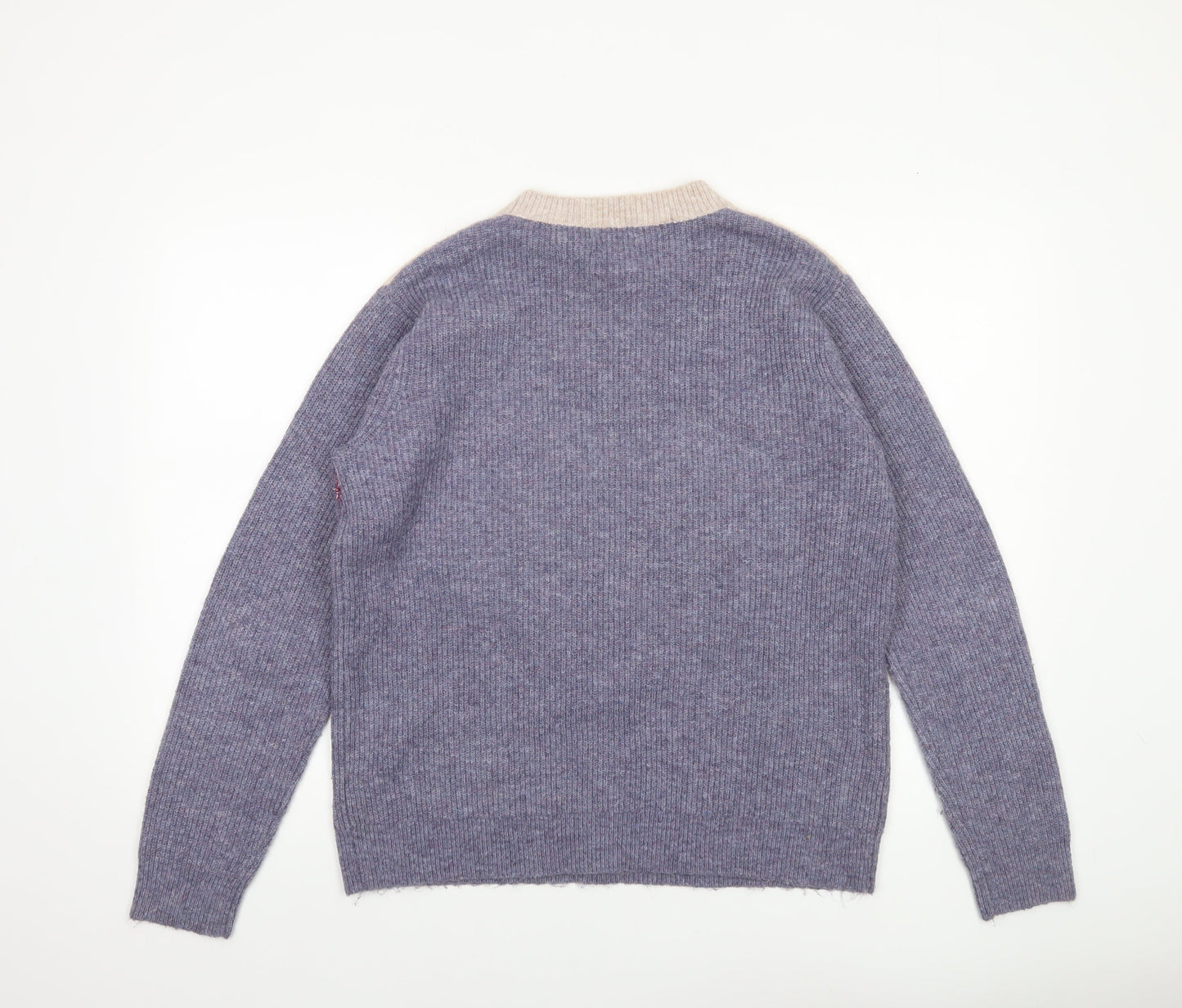 Womens UK Size M Papaya Multicoloured Pullover Jumper
