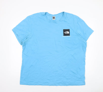 The North Face Men's Blue 2XL Outdoor Crew Neck Cotton T-Shirt