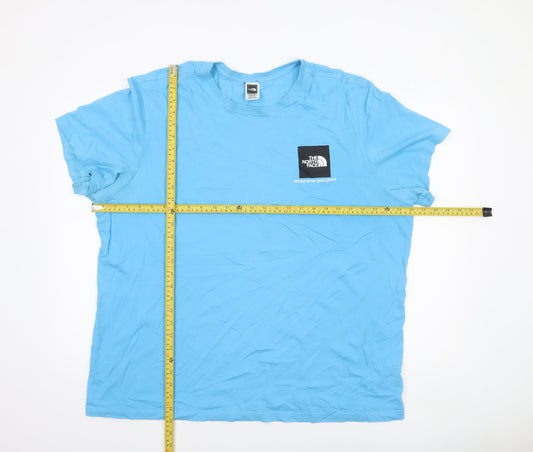 The North Face Men's Blue 2XL Outdoor Crew Neck Cotton T-Shirt