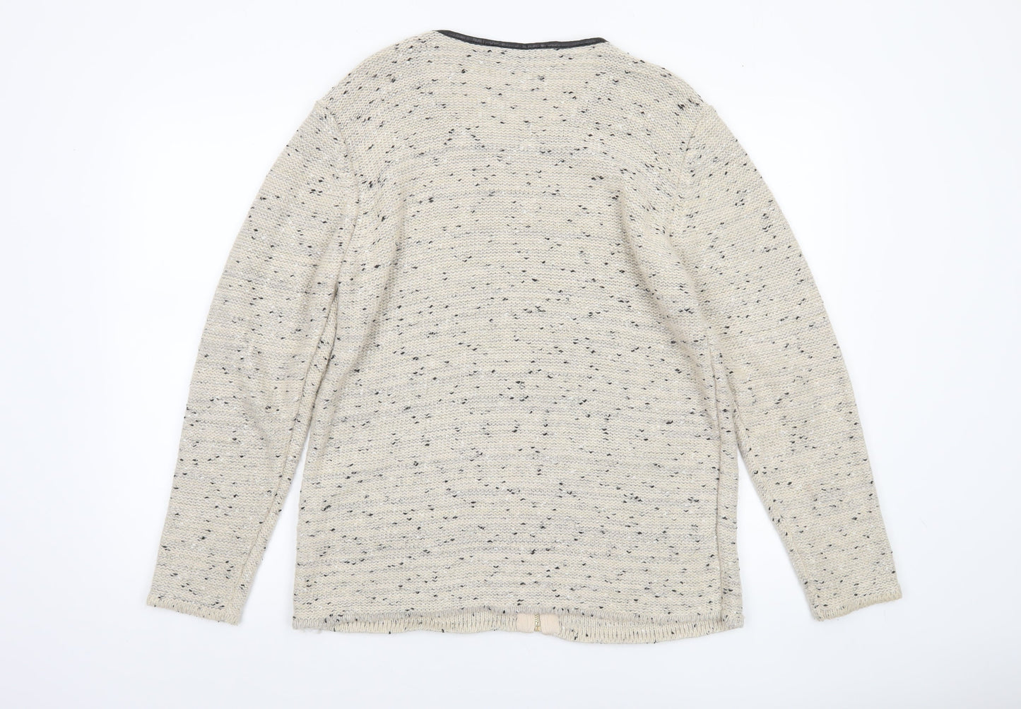 Womens UK Size L Preview Beige Cardigan Jumper