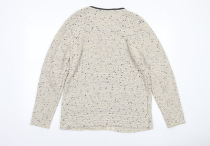 Womens UK Size L Preview Beige Cardigan Jumper