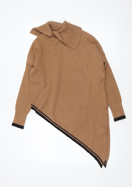 Womens UK Size S River Island Beige Cape Jumper