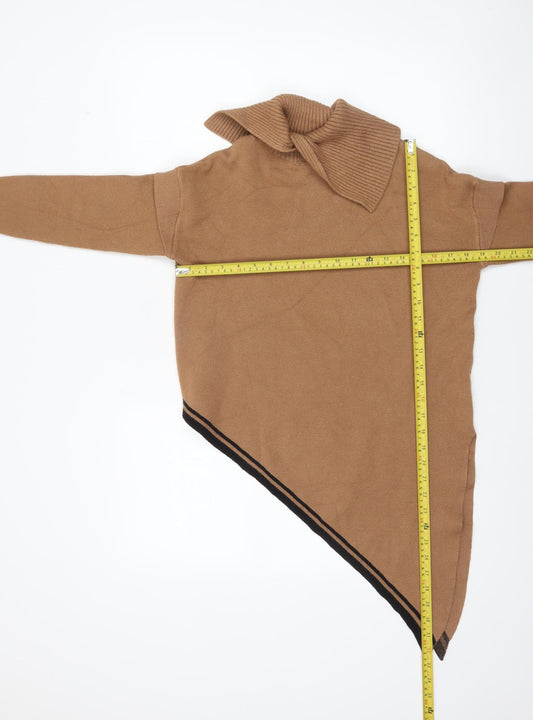 Womens UK Size S River Island Beige Cape Jumper