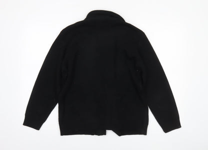 Womens UK Size M Anne Smith Black Cardigan Jumper