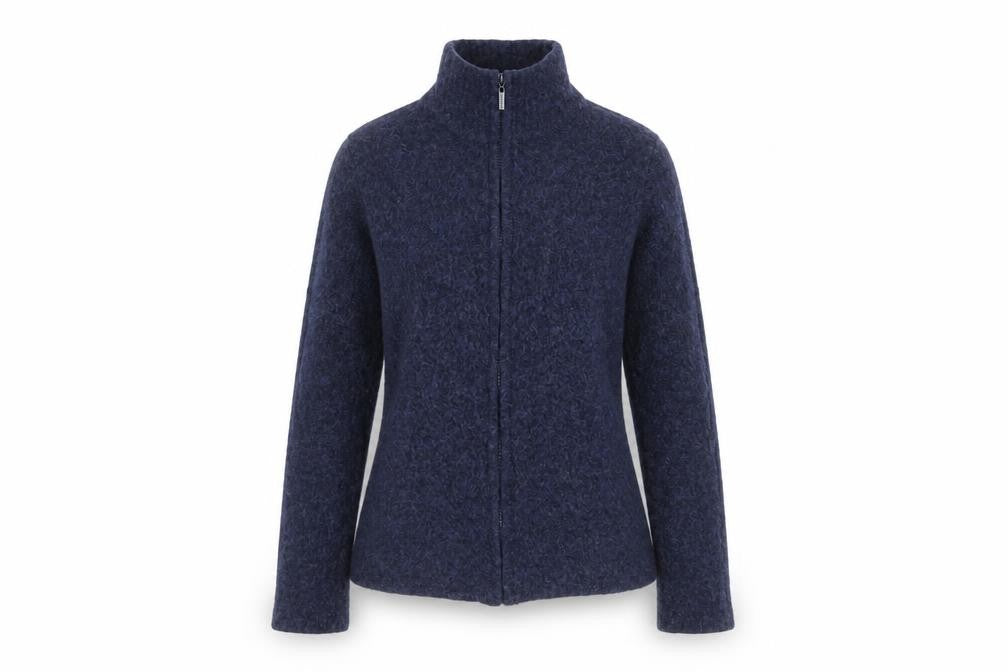 Womens UK Size S Laura Ashley Blue Full Zip Jumper