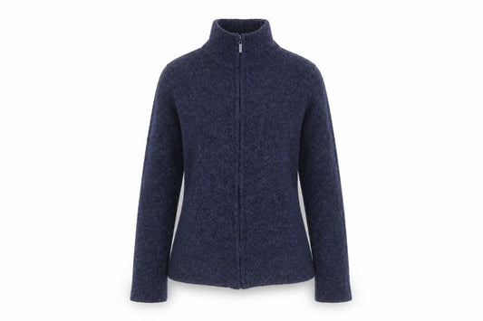 Womens UK Size S Laura Ashley Blue Full Zip Jumper
