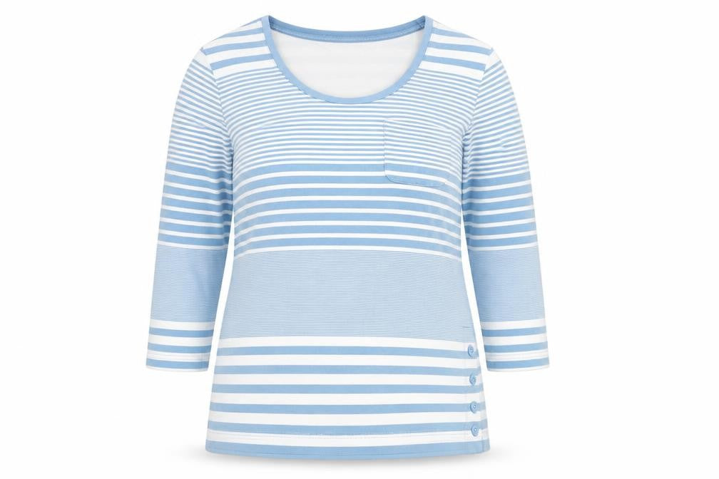 Womens UK Size 10 DASH Blue Basic T-Shirt