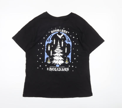 Womens UK Size 10 George Black Basic T-Shirt