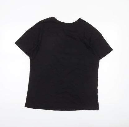 Womens UK Size 10 George Black Basic T-Shirt