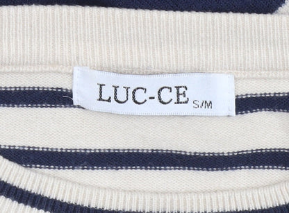 Womens UK Size S LUC-CE Blue Pullover Jumper