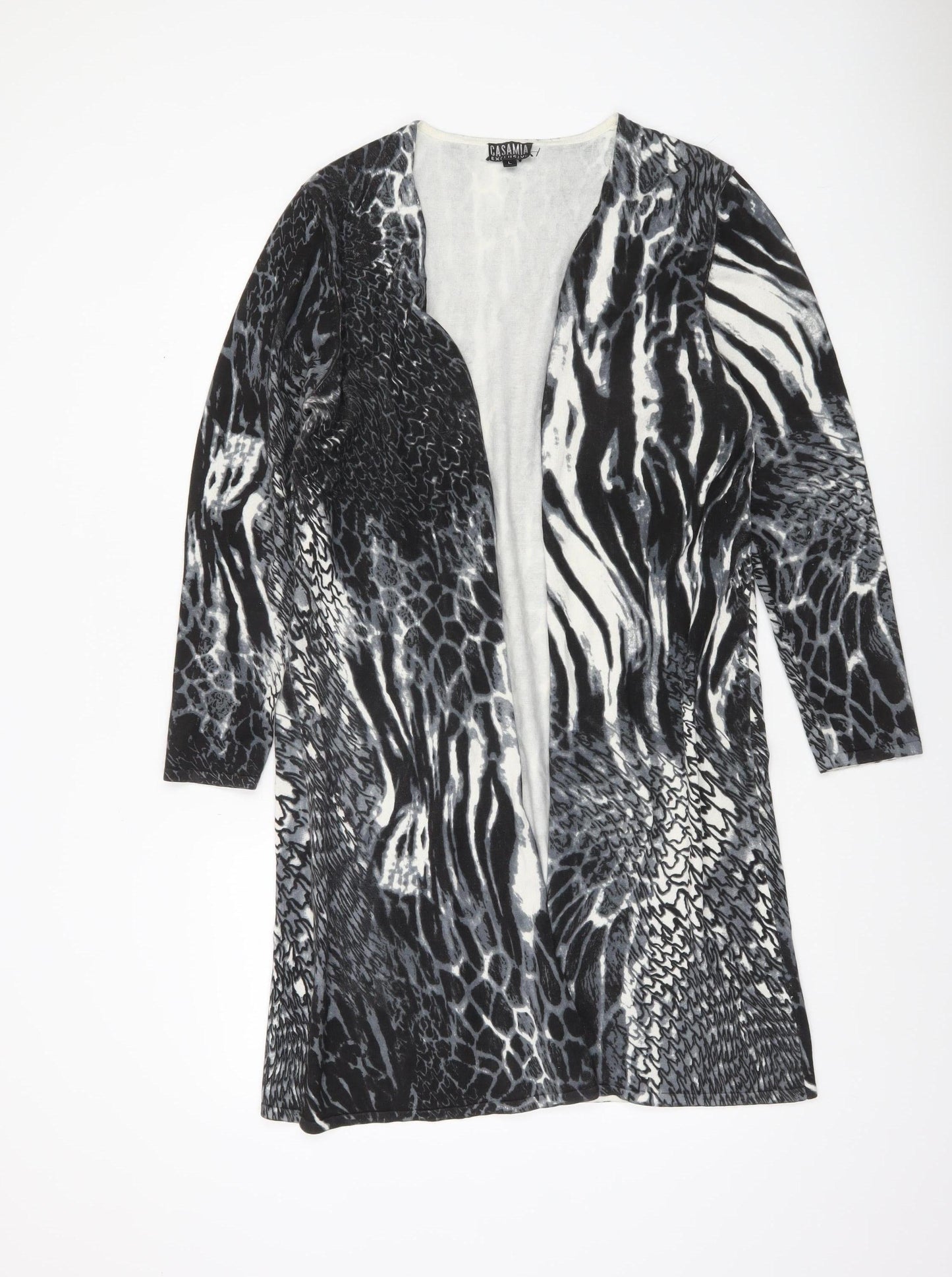 Womens UK Size L Casamia Exclusive Black Cardigan Jumper