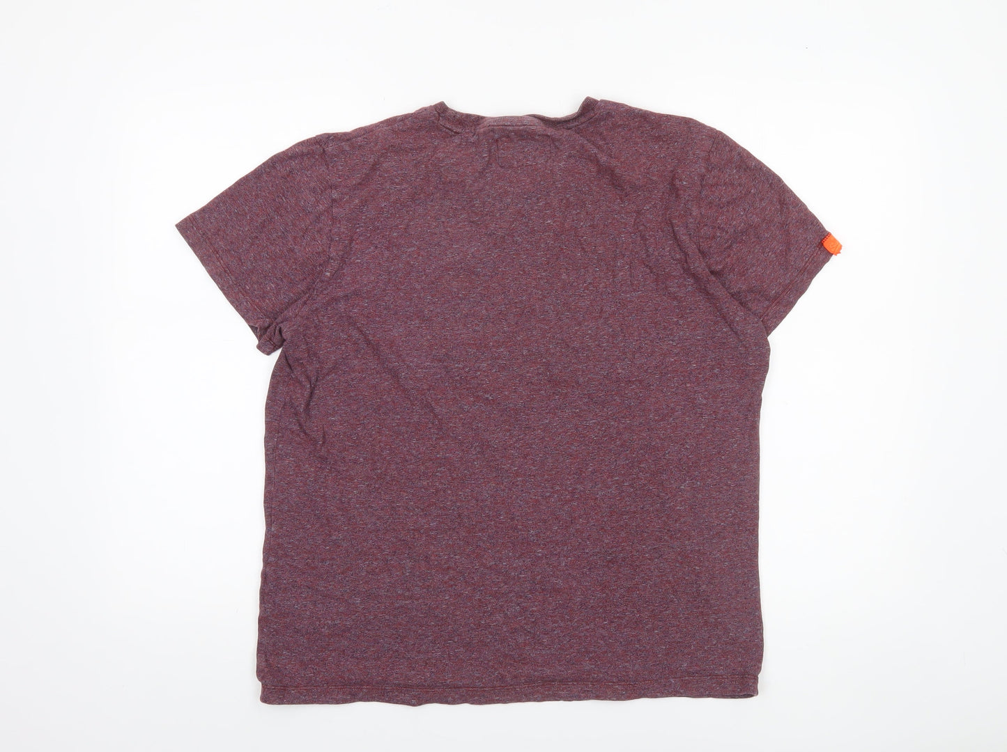 Superdry Men’s Red Crew Neck Cotton T-Shirt Size L