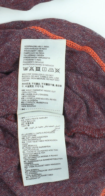 Superdry Men’s Red Crew Neck Cotton T-Shirt Size L