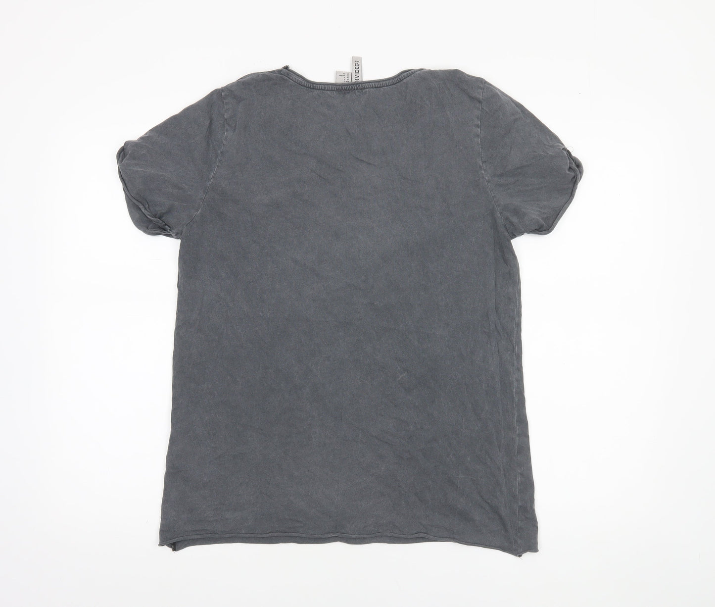 Womens UK Size S H&M Grey Basic T-Shirt