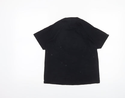 Star Wars Boys Black M Christmas Baby Yoda Graphic Cotton T-Shirt