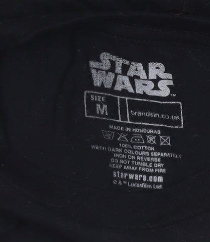 Star Wars Boys Black M Christmas Baby Yoda Graphic Cotton T-Shirt