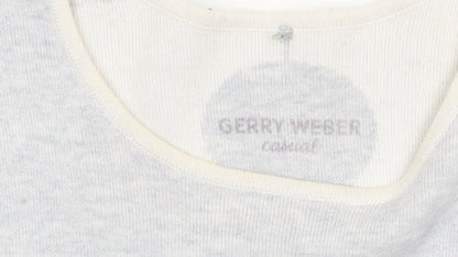 Gerry Weber Women’s Grey Cotton Blend Long Sleeve Jumper Size 10