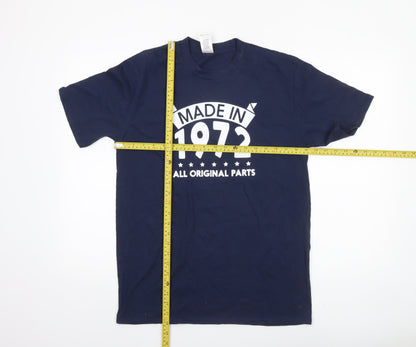 Mens UK Size M Gildan Blue  T-Shirt