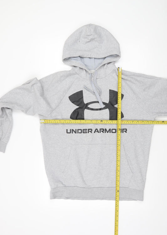Mens UK Size M Under armour Grey Pullover Hoodie
