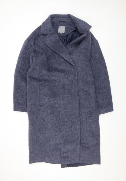 Principles Women's Grey Wool Blend Mid-Length Coat UK 14 Classic Style