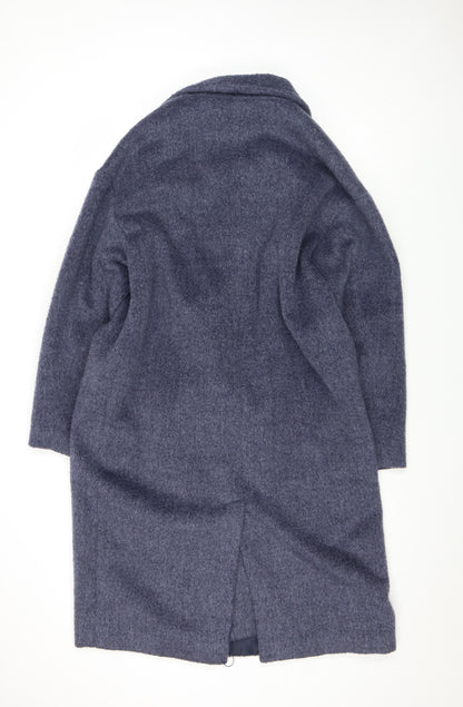 Principles Women's Grey Wool Blend Mid-Length Coat UK 14 Classic Style