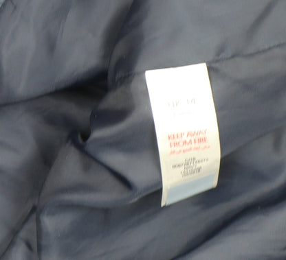 Principles Women's Grey Wool Blend Mid-Length Coat UK 14 Classic Style