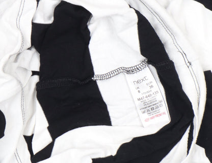 Womens UK Size 8 NEXT Black Basic T-Shirt